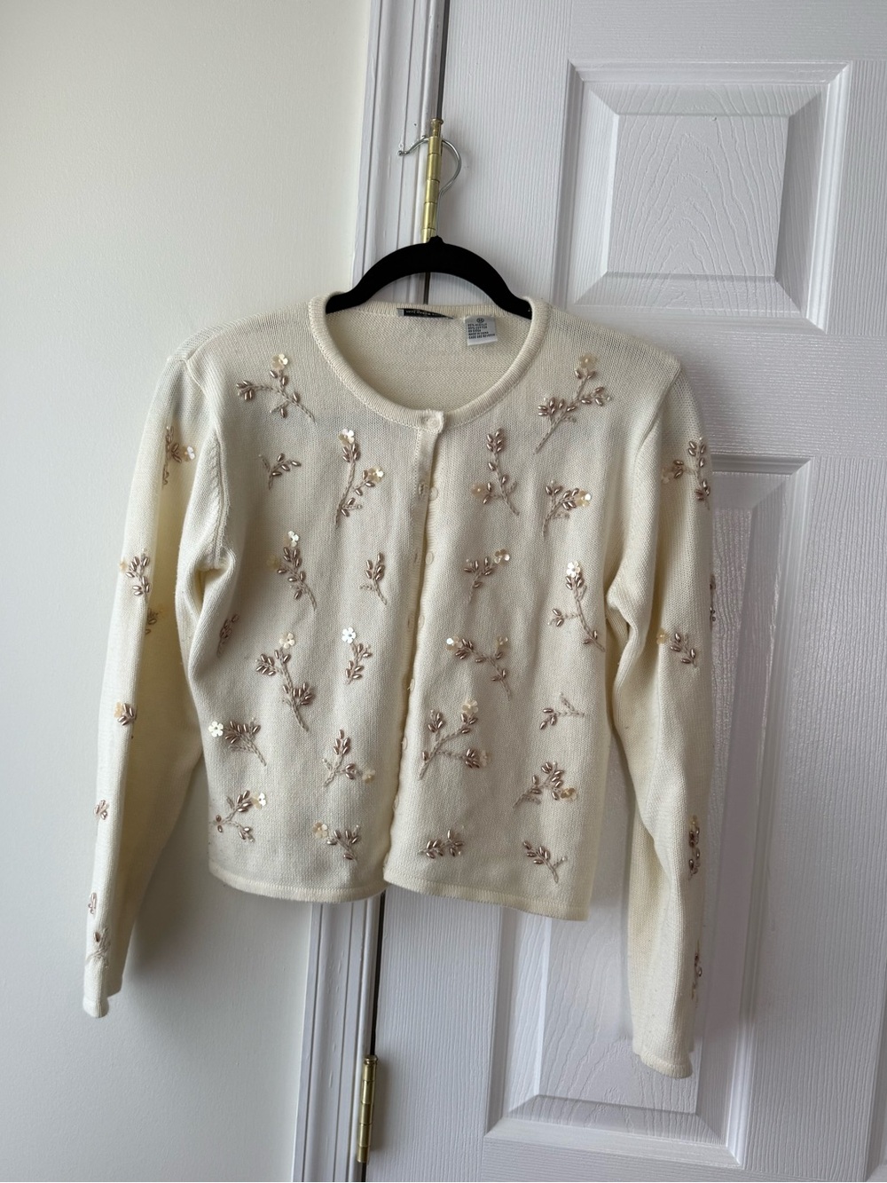 Vintage beaded cardigan / top. Size M